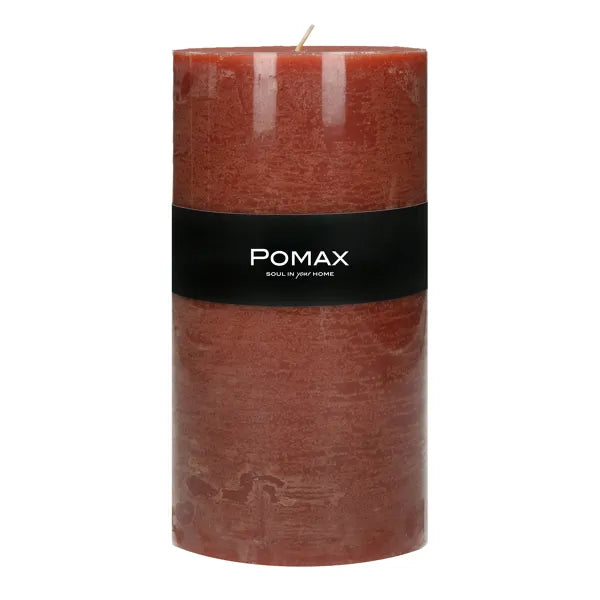 Bougie - paraffine - DIA 10 x H 20 cm - terracotta