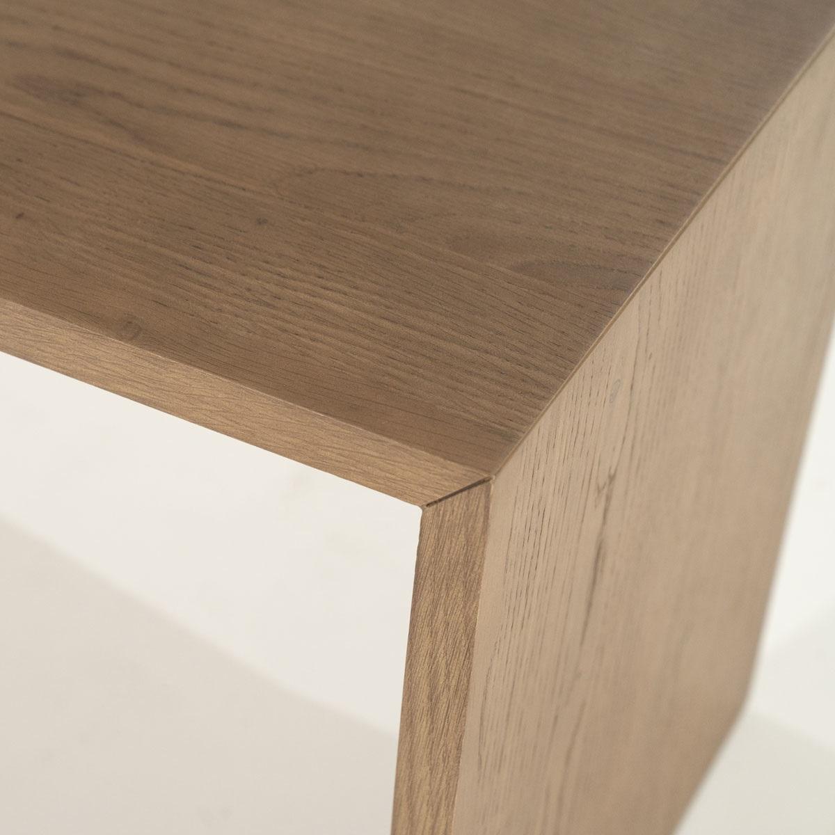 Set de 2 tables basses Lagon – Chêne noyer – 140×70×32cm / 84×39×39cm - Précommande