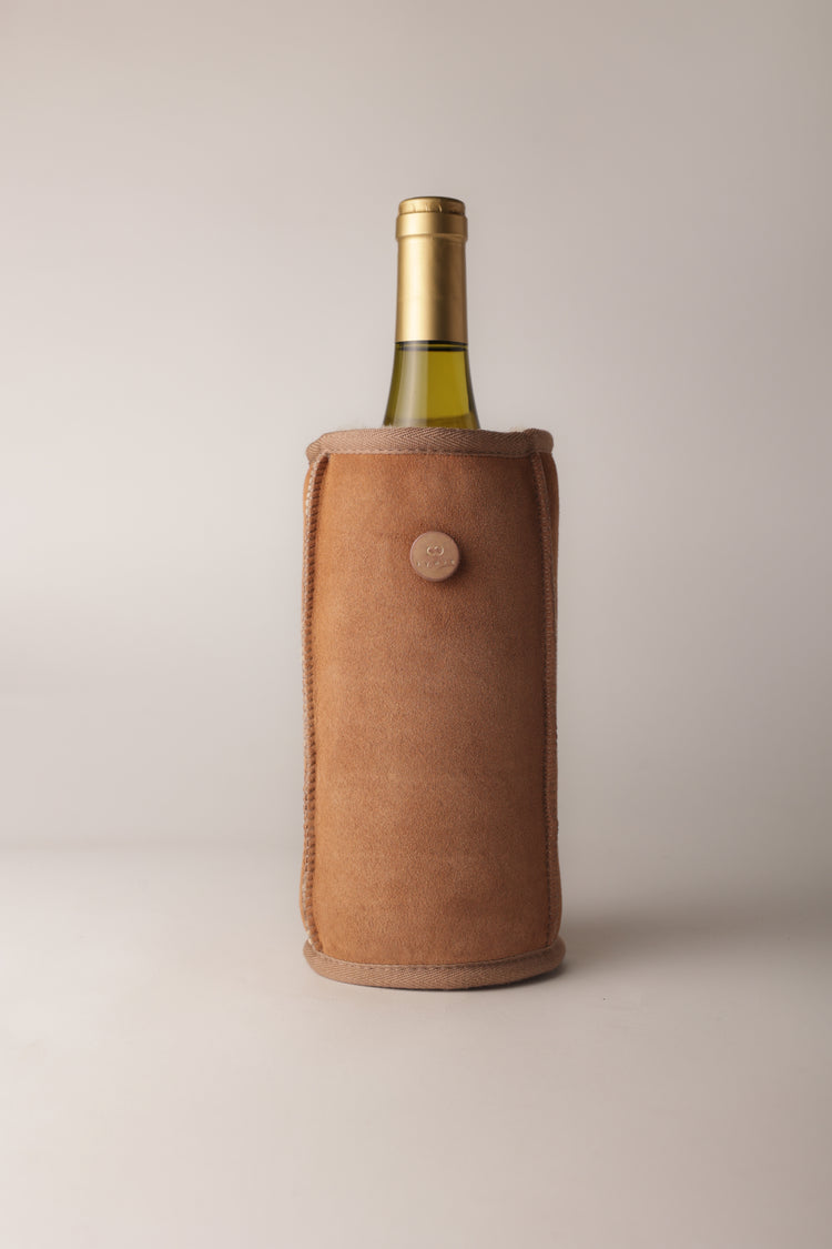 Housse réfrigérée Vin daim camel