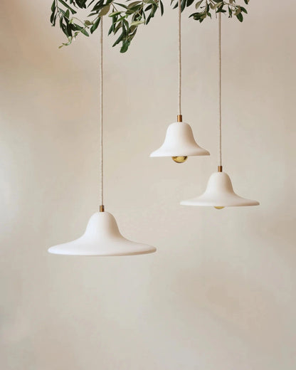 Suspension Gigaro M – Céramique chaux blanche – Ø 23 cm - Masamé