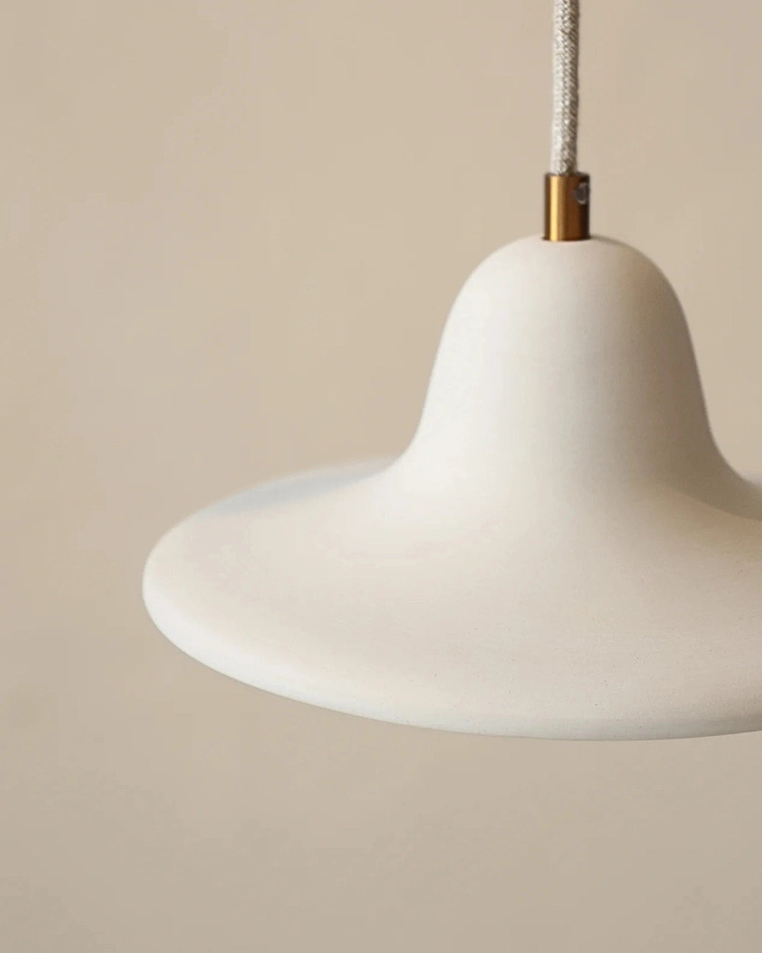 Suspension Gigaro M – Céramique chaux blanche – Ø 23 cm - Masamé