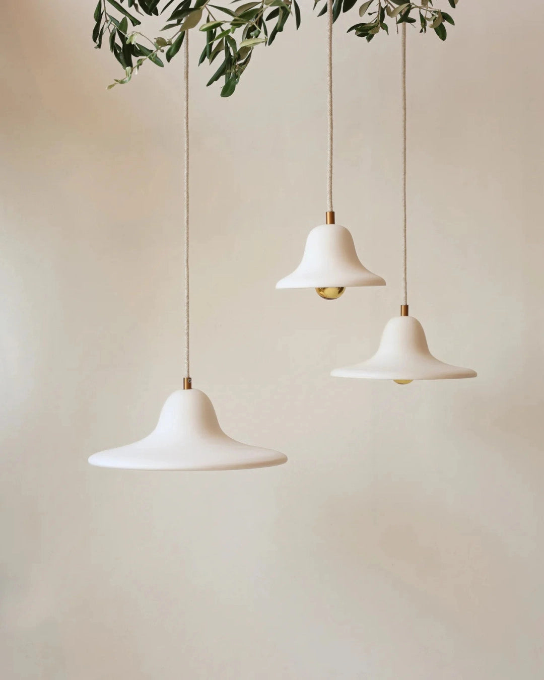 Suspension Gigaro S – Céramique chaux blanche – Ø 16 cm - Masamé