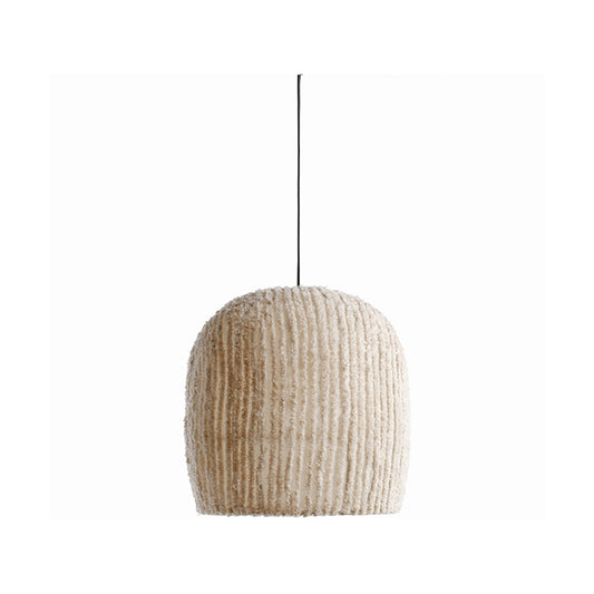 Suspension Lya – Coton naturel écru – 36 × 36 × 36 cm