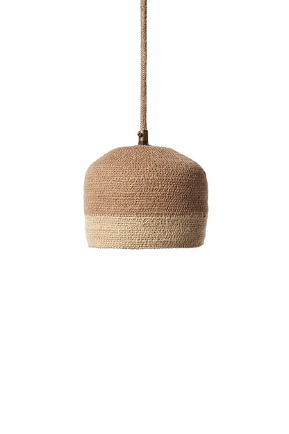 Suspension Paloma – Jonc de mer marron – Ø 17 × H 14 cm