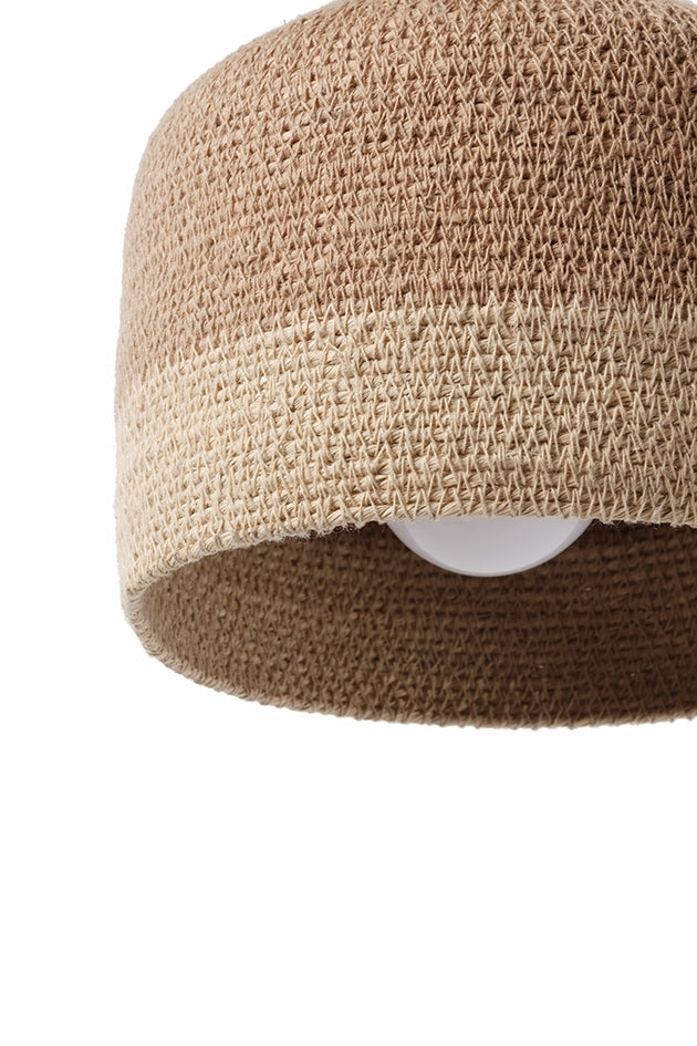 Suspension Paloma – Jonc de mer marron – Ø 17 × H 14 cm
