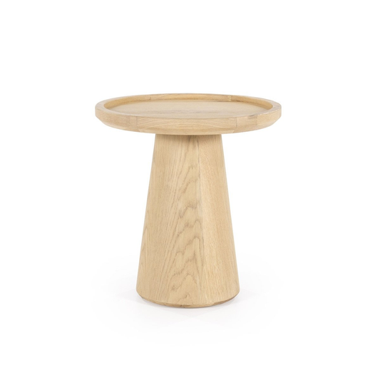 Table basse Oléa - chêne clair  Ø46x49 cm