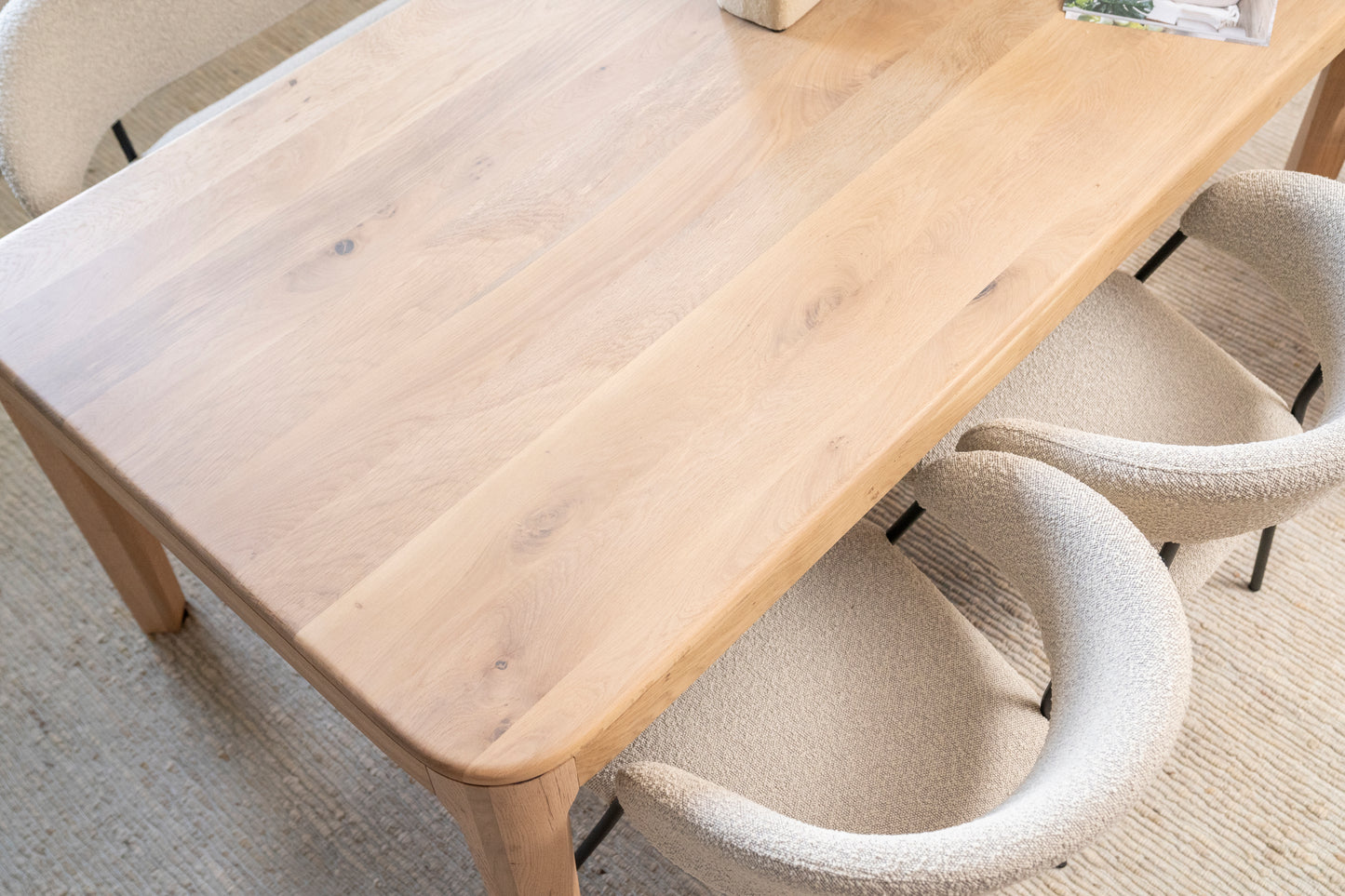Table à manger Luma - Chêne clair - 200x100x76cm