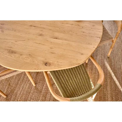 Table à manger Mesa - Chêne naturel - Ø150x76 cm - Pomax - Précommande