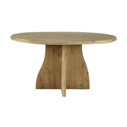 Table à manger Mesa - Chêne naturel - Ø150x76 cm - Pomax - Précommande