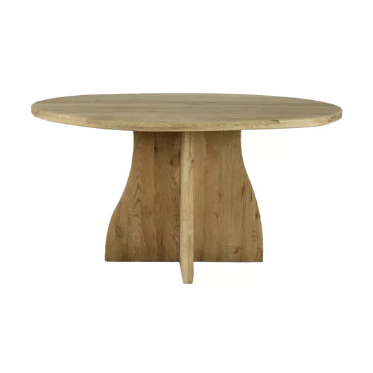 Table à manger Mesa - Chêne naturel - Ø150x76 cm - Pomax - Précommande