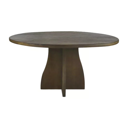 Table à manger Mesa - Chêne noyer - Ø150x76 cm - Pomax - Précommande
