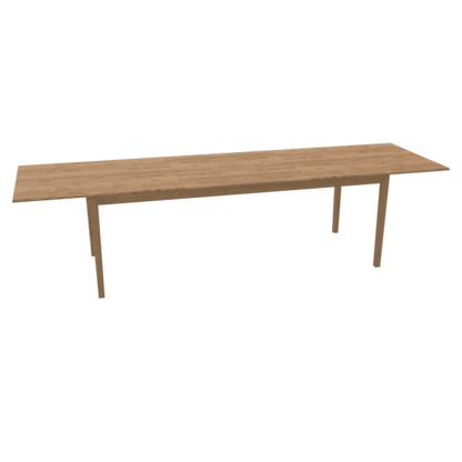 Table à manger extensible Belgian farm - Chêne naturel - 220(300)x90x76 cm - Pomax - Précommande