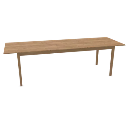 Table à manger extensible Belgian farm - Chêne naturel - 220(300)x90x76 cm - Pomax - Précommande