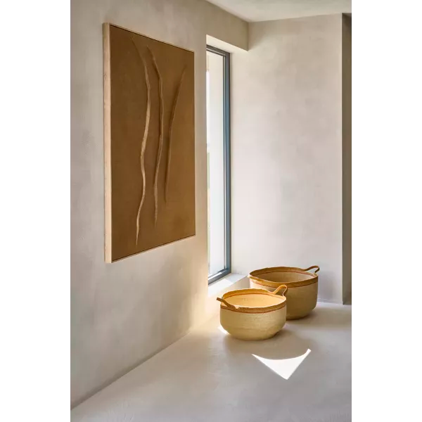 Tableau Ondula - Jute marron - 143x103 cm - Pomax - Précommande