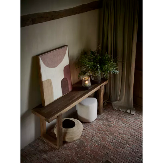 Tableau Wooly - Laine beige rose crème - 76x107 cm - Pomax - Précommande