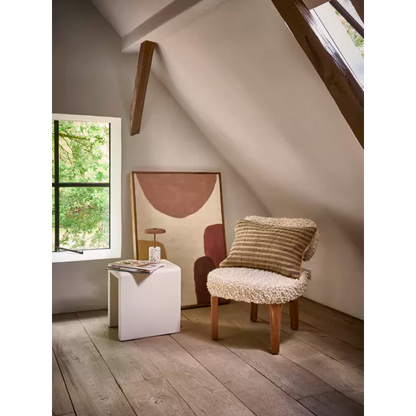 Tableau Wooly - Laine beige rose crème - 76x107 cm - Pomax - Précommande