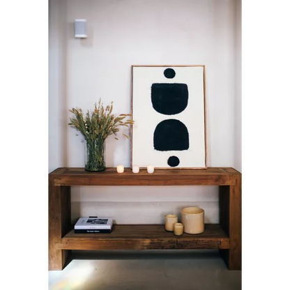 Tableau Wooly - Laine noir et blanc - 76x107 cm - Pomax - Précommande