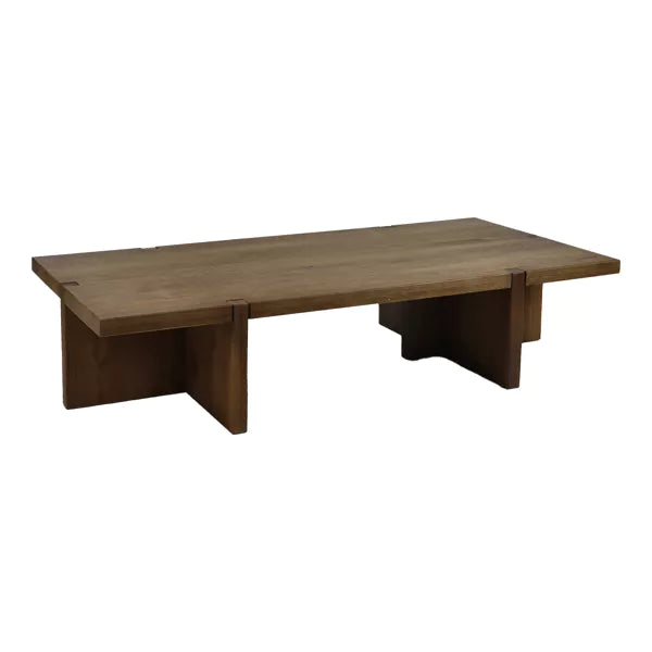 Table basse Asa - Chêne noyer - 140x70x31 cm - Pomax - Précommande