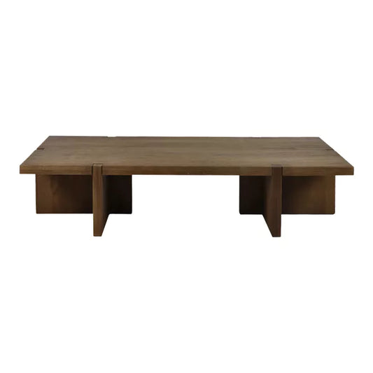 Table basse Asa - Chêne noyer - 140x70x31 cm - Pomax - Précommande