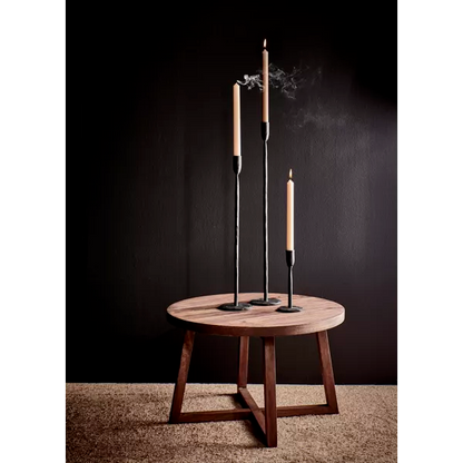 Table basse Burgas - Bois de manguier noyer - Ø56,5x37,5 cm - Pomax - Précommande