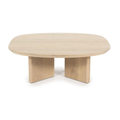 Table basse Galet – Chêne naturel – 80 × 80 × 27 cm - Précommande