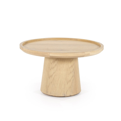 Table basse Oléa - chêne clair  Ø66x39 cm