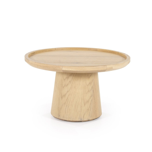 Table basse Oléa - chêne clair  Ø66x39 cm