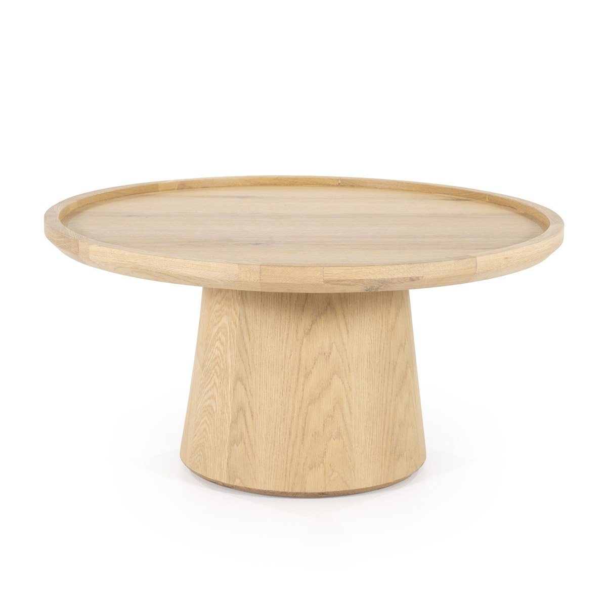 Table basse Oléa - chêne clair  Ø80x32 cm