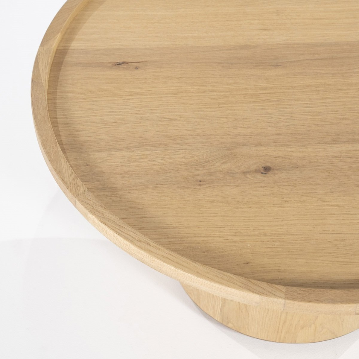 Table basse Oléa - chêne clair  Ø80x32 cm