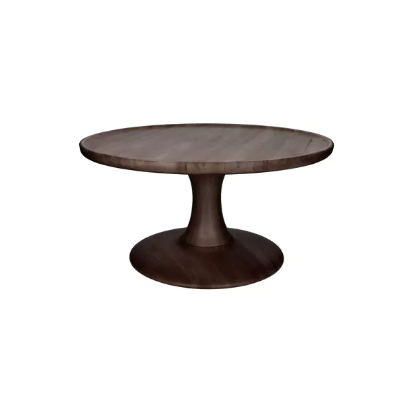Table basse Seraph - Bois de frêne brun foncé - Ø60x30cm - Pomax - Précommande