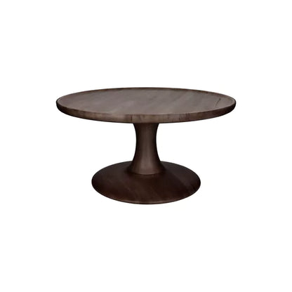 Table basse Seraph - Bois de frêne brun foncé - Ø60x30cm - Pomax - Précommande
