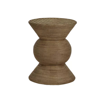 Table basse Tambou - Rotin et bambou - Ø40x50,5cm - Pomax - Précommande