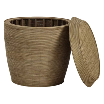 Table d'appoint Tambou - Rotin et bambou - Ø45x45cm - Pomax - Précommande