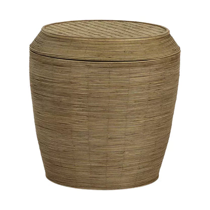 Table d'appoint Tambou - Rotin et bambou - Ø45x45cm - Pomax - Précommande