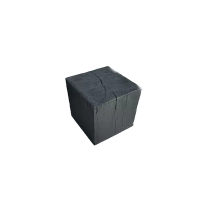 Table d'appoint Burnt Black - Polyrésine noire - 45x45x45cm - Pomax - Précommande
