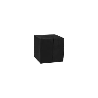 Table d'appoint Burnt Black - Polyrésine noire - 45x45x45cm - Pomax - Précommande