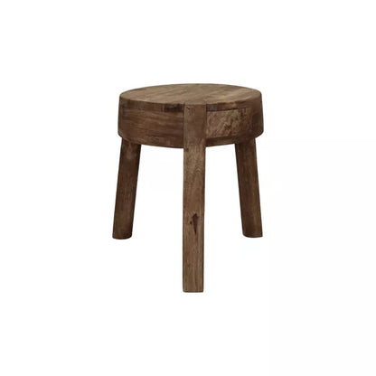 Table d'appoint Pablo - Bois de manguier brun - Ø30x37cm - Pomax - Précommande