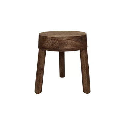 Table d'appoint Pablo - Bois de manguier brun - Ø30x37cm - Pomax - Précommande