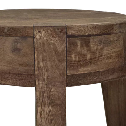 Table d'appoint Pablo - Bois de manguier brun - Ø38x31cm - Pomax - Précommande