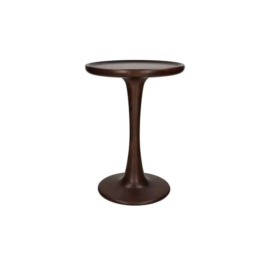 Table d'appoint Seraph - Bois de frêne brun foncé - Ø31x42cm - Pomax - Précommande