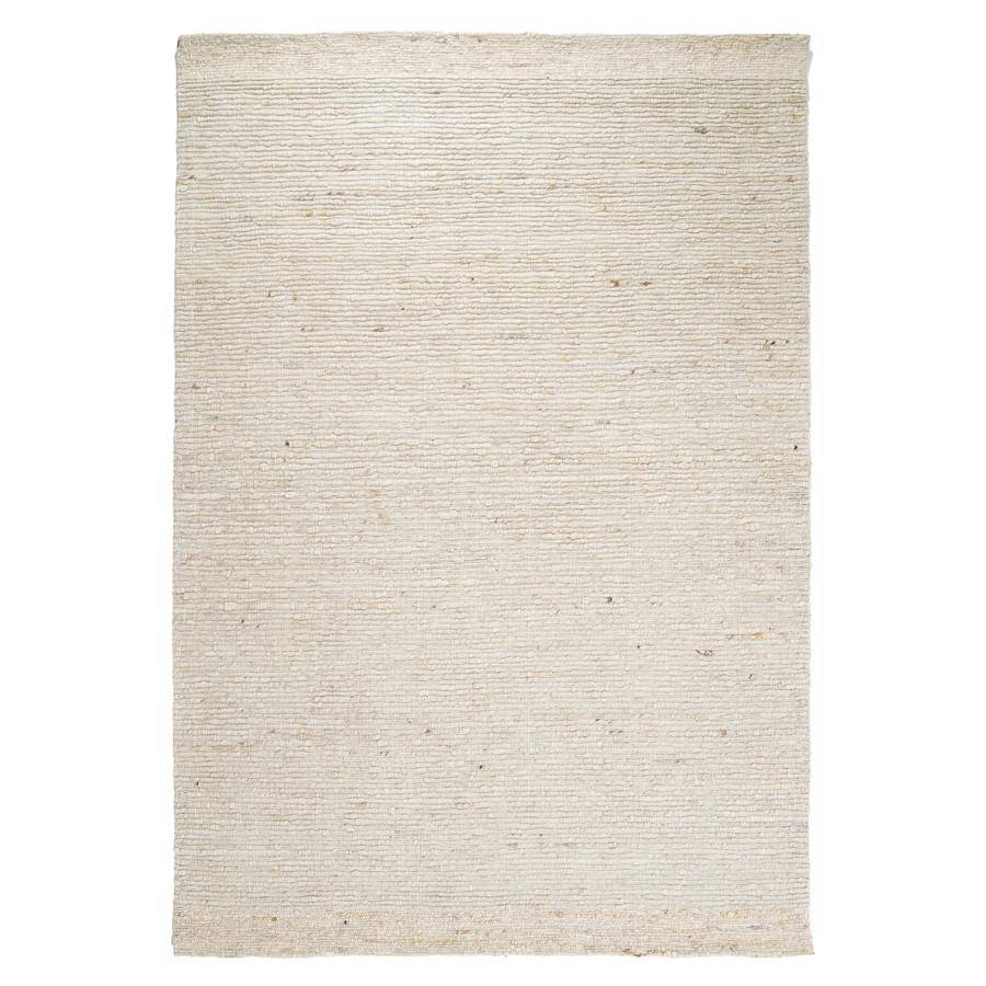 Tapis Sable – Laine et polyester ivoire – 190 × 290 cm