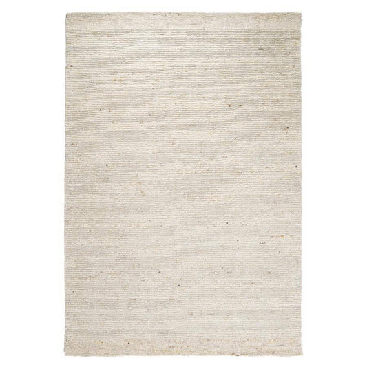 Tapis Sable – Laine et polyester ivoire – 190 × 290 cm