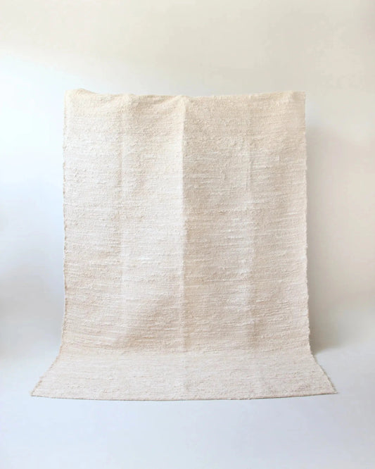 Tapis Gaou – Coton recyclé crème – 150 x 200 cm - Masamé