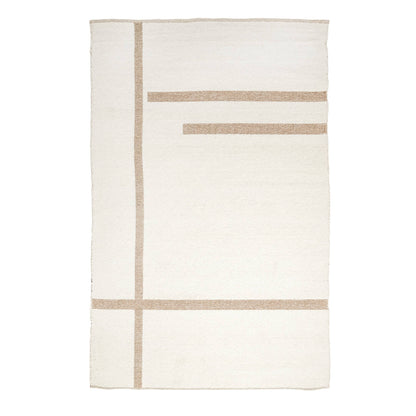Tapis réversible – Laine crème & jute naturel – 200 × 300 cm