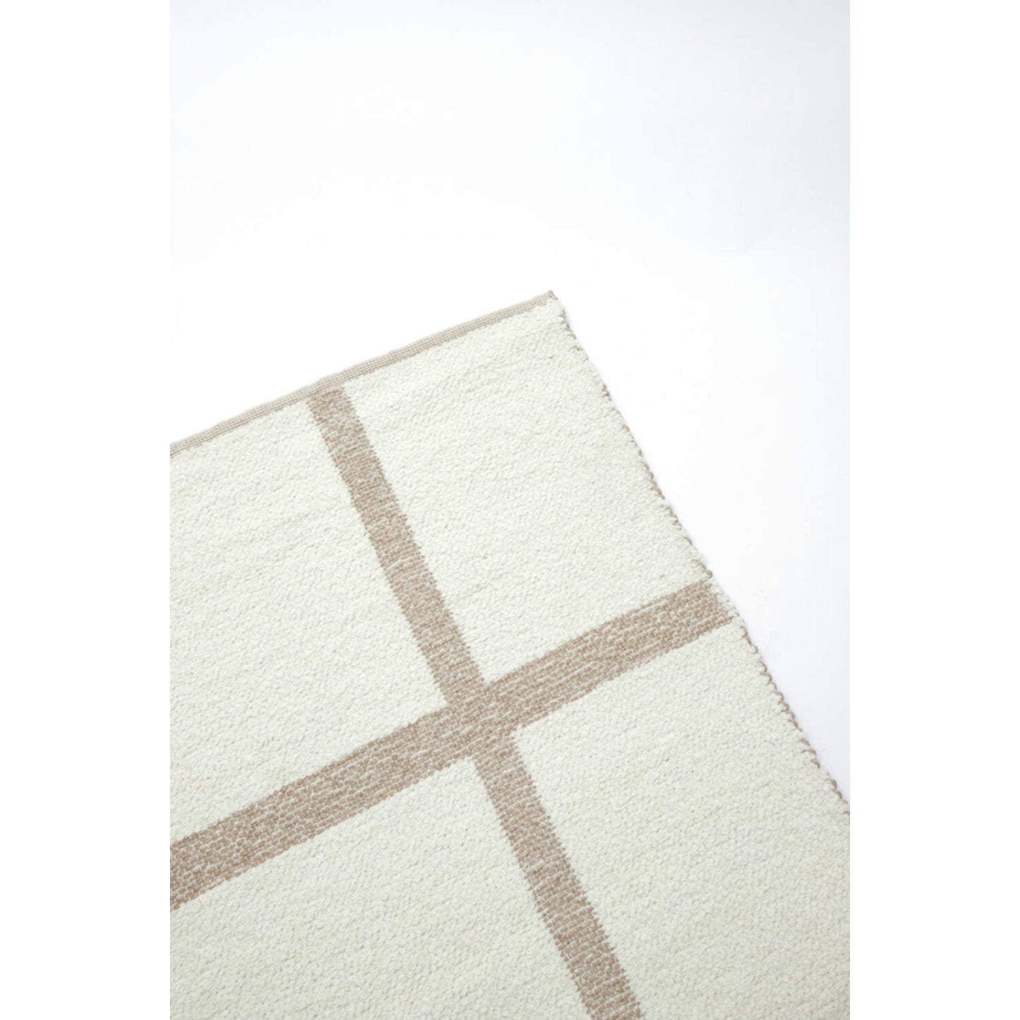 Tapis réversible – Laine crème & jute naturel – 200 × 300 cm