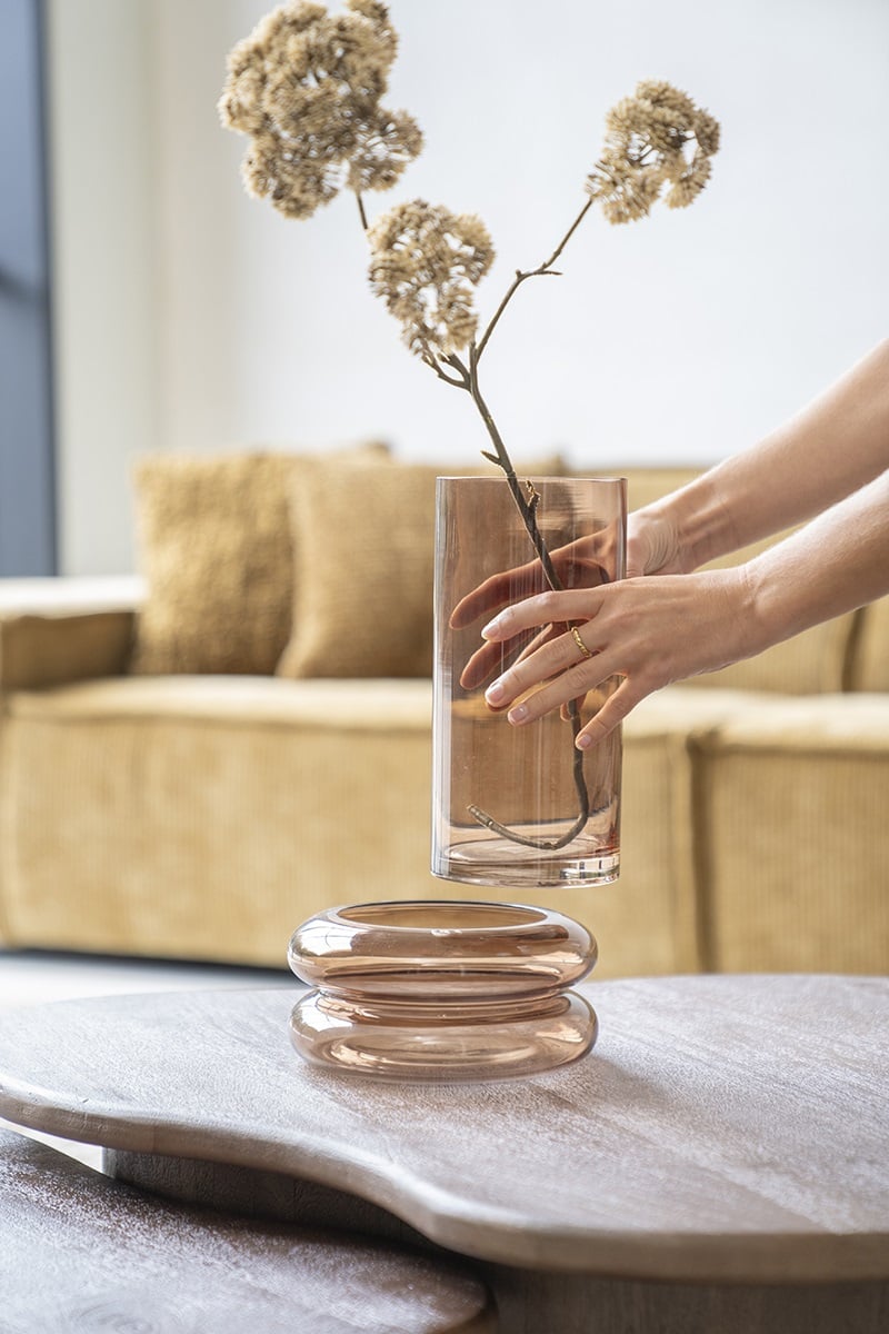 Vase Halo Marron