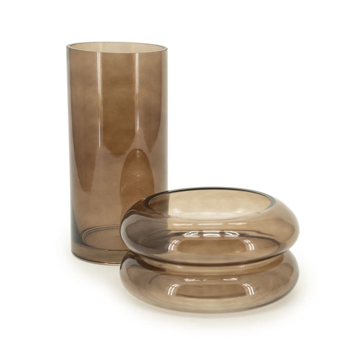 Vase Halo Marron