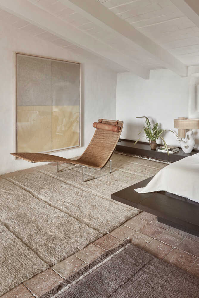 Tapis Beige Laine - 200 x 300 cm