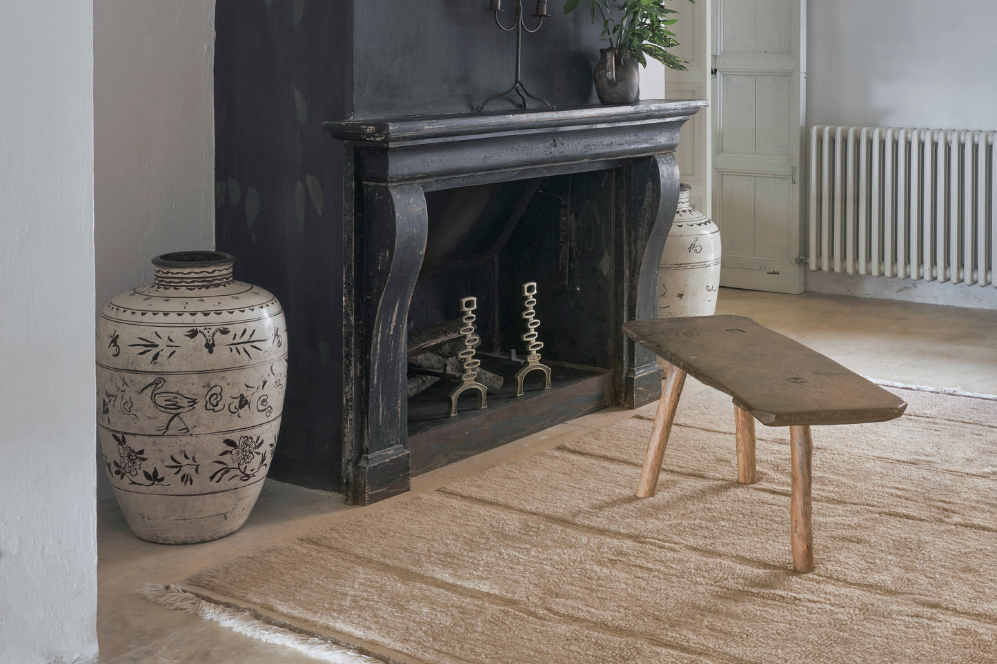 Tapis Beige Laine - 200 x 300 cm