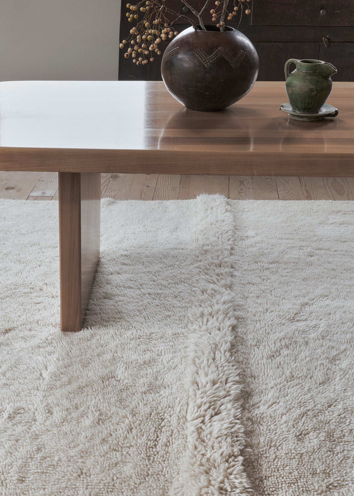 Tapis Écru Laine - 170 x 240 cm